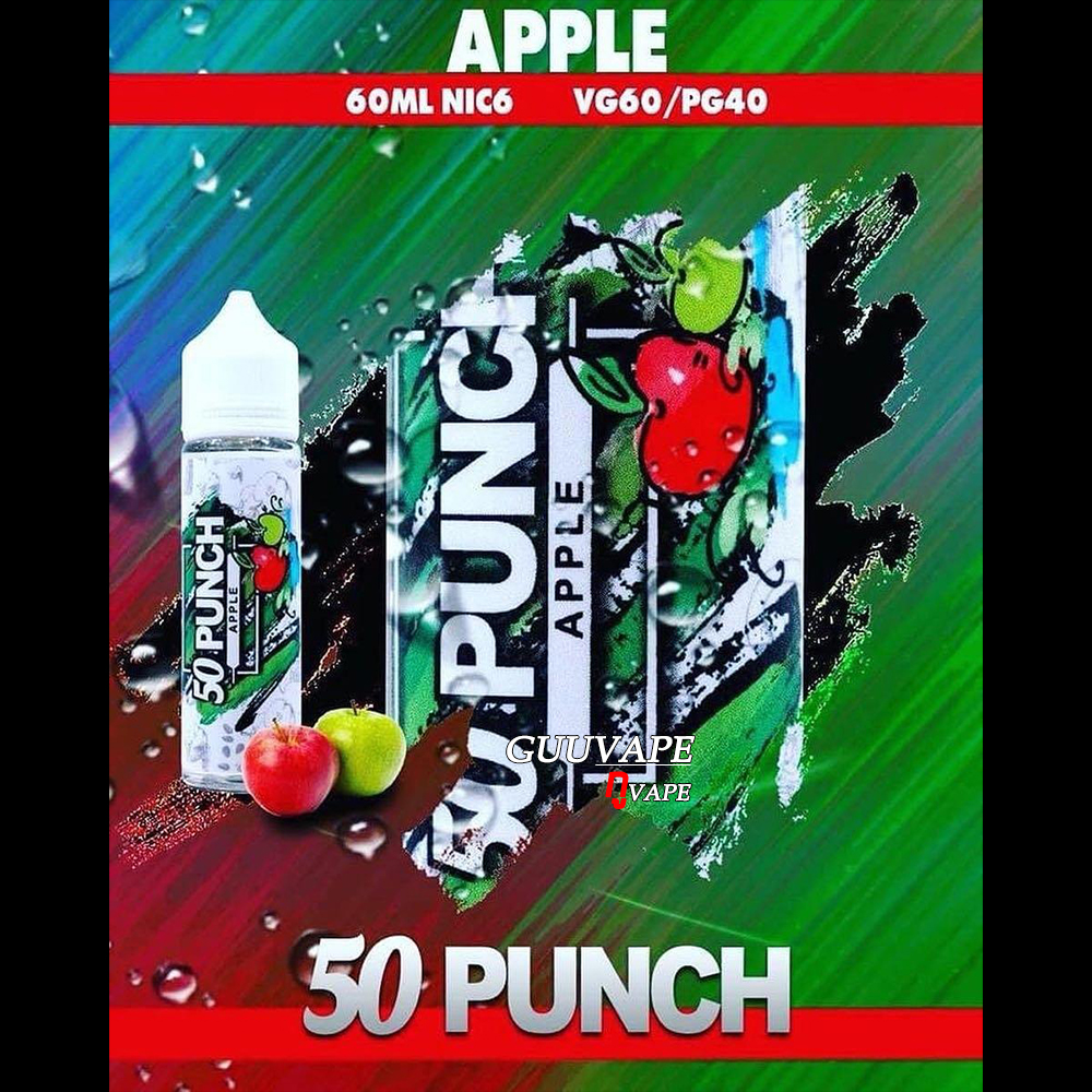 50 พั้น เเอปเปิ้ล น้ำยาบุหรี่ไฟฟ้า 50 Punch apple