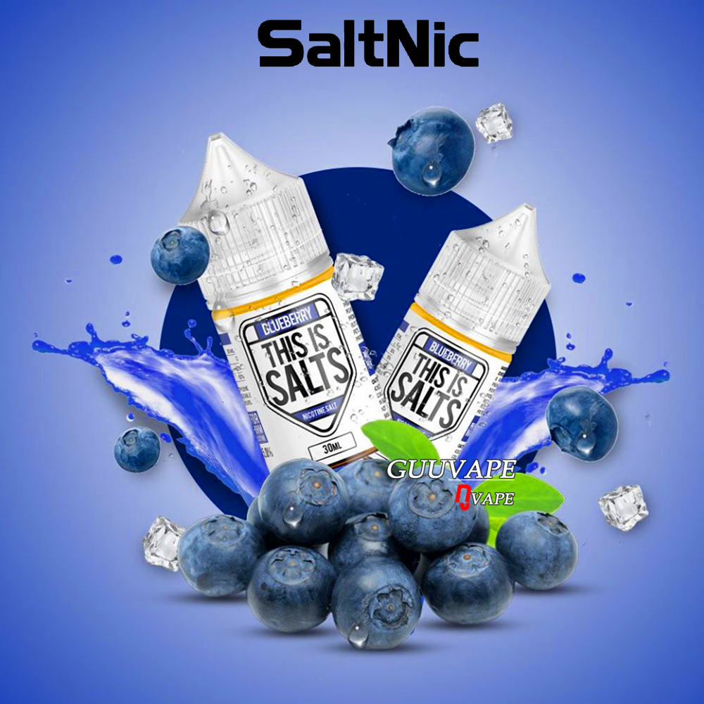 บลูเบอรี่ ซอลนิค ดิสอิสซอล Salt nic This is salts Blueberry
