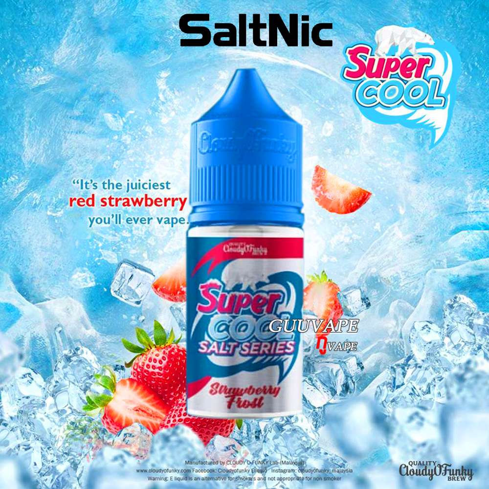 สตอเบอรี่ ซอลนิค ซุปเปอร์คูล Salt nic Supercool Strawberry