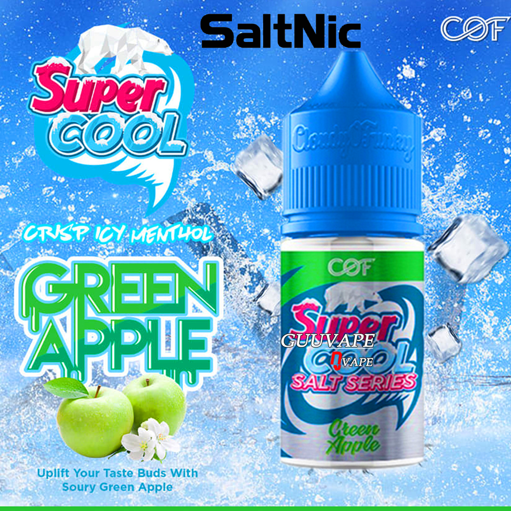เเอปเปิ้ลเขียว ซอลนิค ซุปเปอร์คูล Salt nic Supercool Green apple